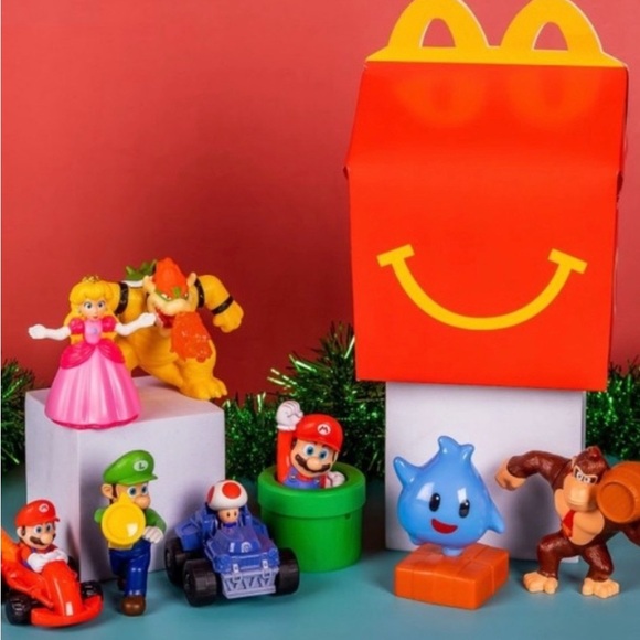 Nintendo Toys Super Mario Bros Movie Mcdonalds Happy Meal Toy 223 Spinning Lumalee Poshmark